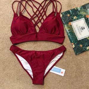 CUPSHE Get Strappy Bikini
